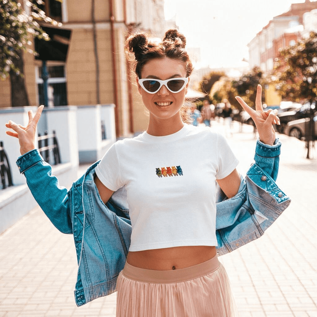 Gummy Bear Womens Crop Tee