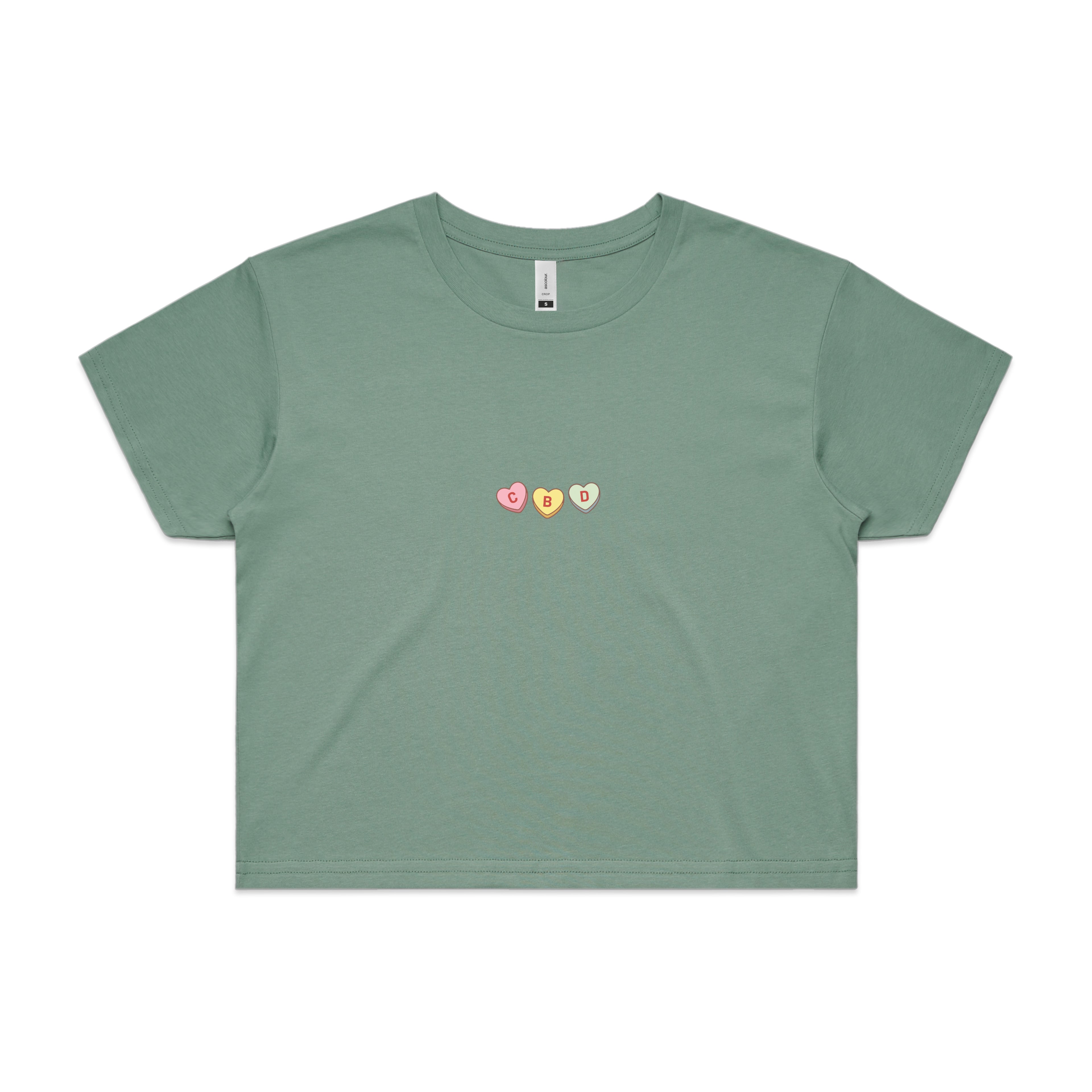CBD Love Womens Crop Tee