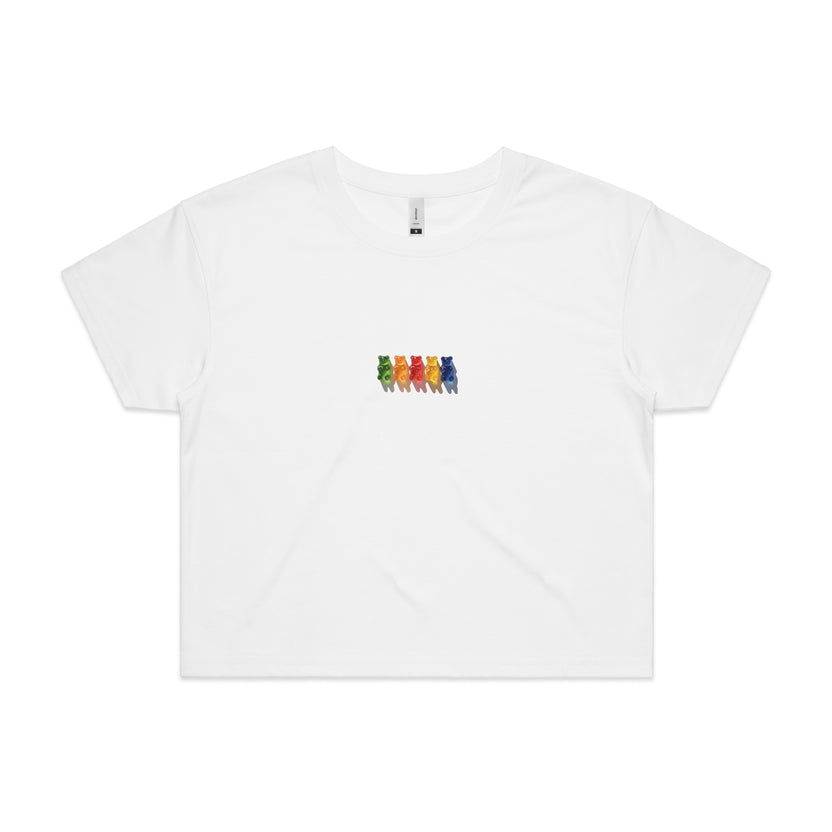 Gummy Bear Womens Crop Tee