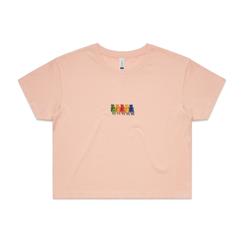 Gummy Bear Womens Crop Tee