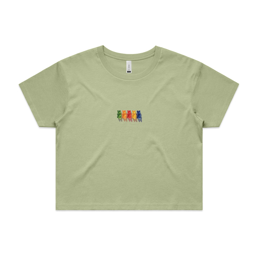 Gummy Bear Womens Crop Tee