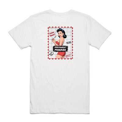 Permanent Marker White - Lads Tee Thumbnail