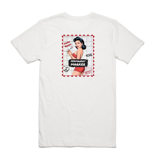 Permanent Marker White - Lads Tee Thumbnail