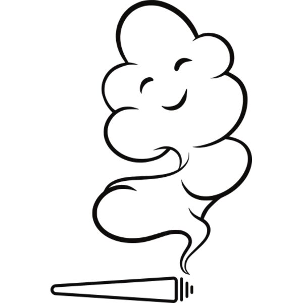 Happy smoke dude black Thumbnail